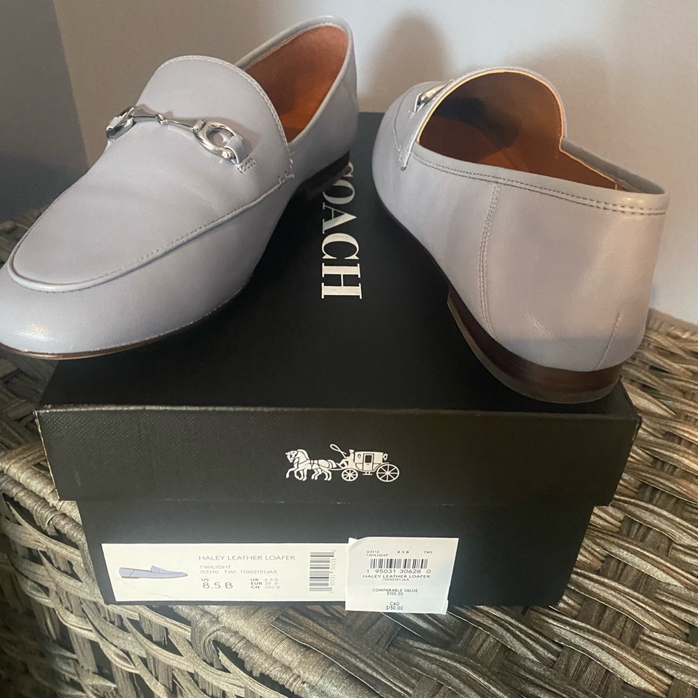 COACH Brand New Periwinkle Loafer